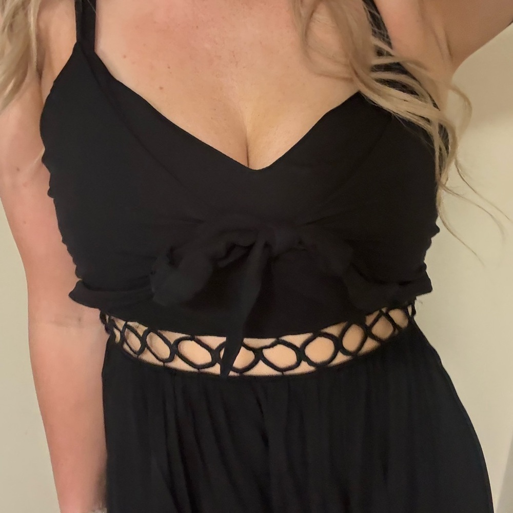 Angie Black Midi Dress